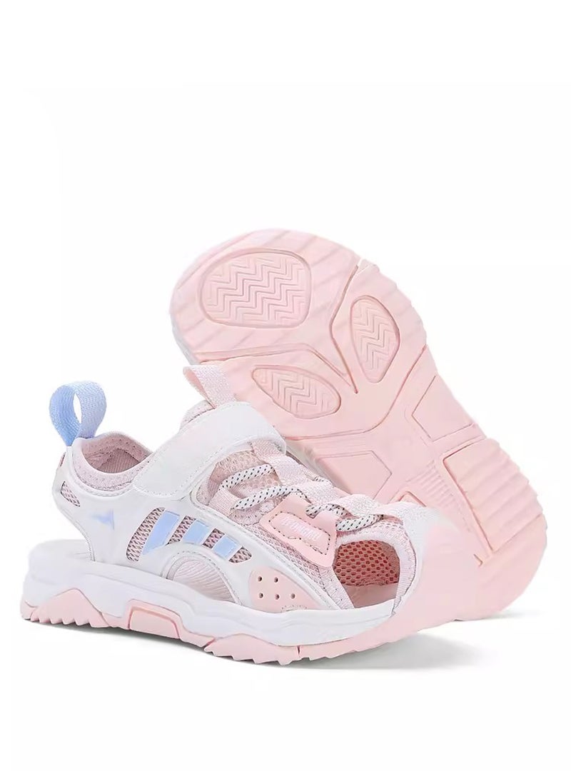 ETG Boys and Girls Sandals, Children's Soft Sole Sports Shoes for Middle and Large Children, Summer Closed Toe Fashionable Beach Shoes - Image 1