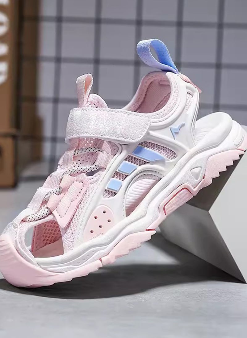 ETG Boys and Girls Sandals, Children's Soft Sole Sports Shoes for Middle and Large Children, Summer Closed Toe Fashionable Beach Shoes - Image 2