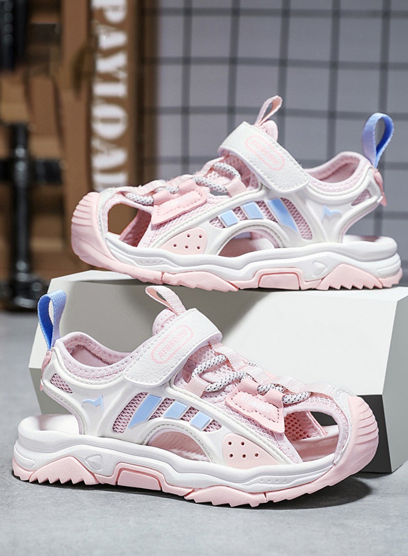 ETG Boys and Girls Sandals, Children's Soft Sole Sports Shoes for Middle and Large Children, Summer Closed Toe Fashionable Beach Shoes - Image 4