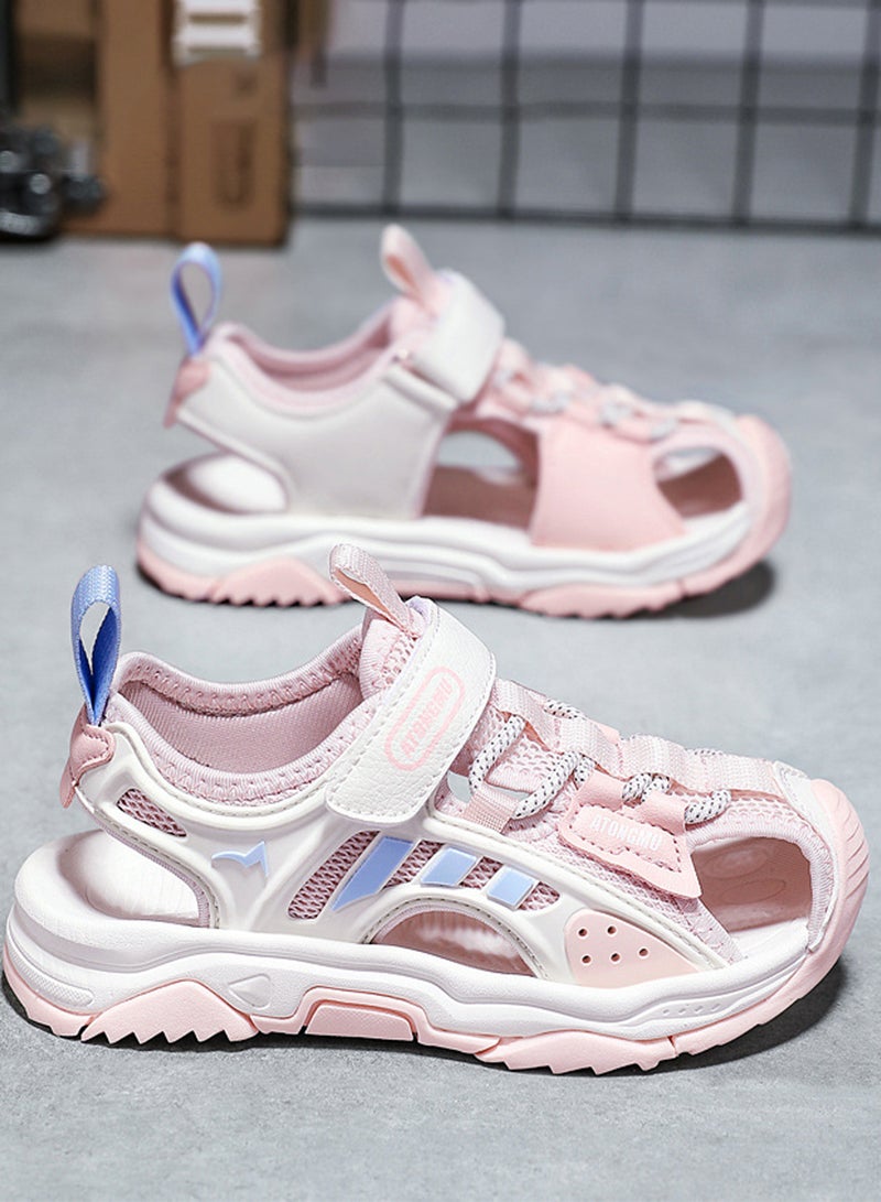 ETG Boys and Girls Sandals, Children's Soft Sole Sports Shoes for Middle and Large Children, Summer Closed Toe Fashionable Beach Shoes - Image 3