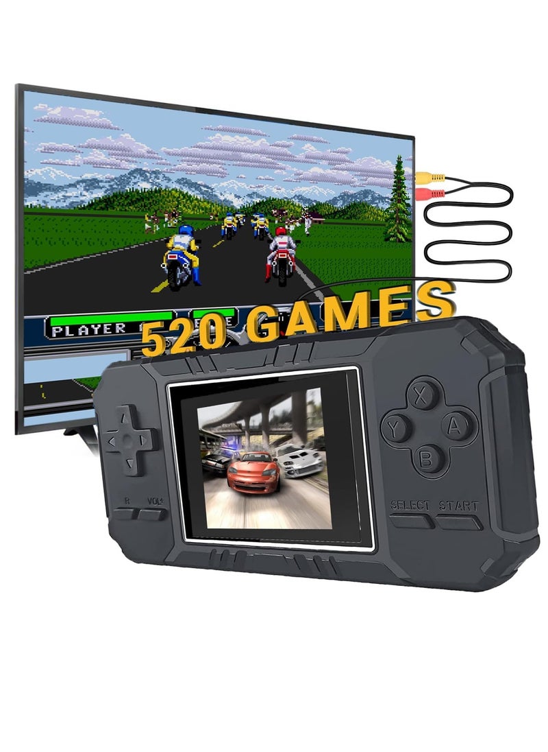 ماركة غير محددة - وحدة تحكم ألعاب PSP محمولة وعصرية مع 520 في 1 ألعاب مدرسية قديمة مع شاشة HD واتصال بالتلفزيون - Image 1