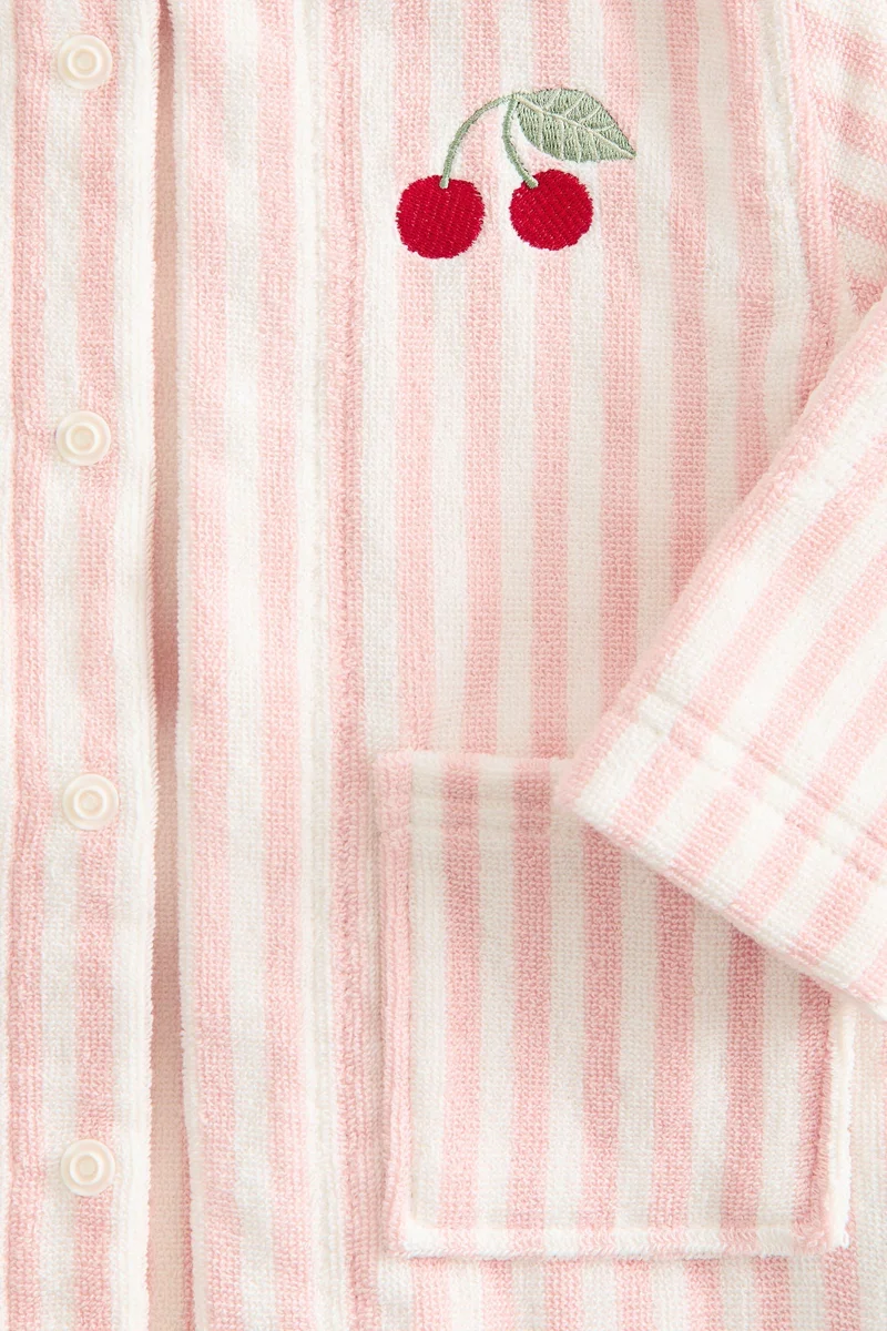 H&M Embroidery-detail baby dressing gown