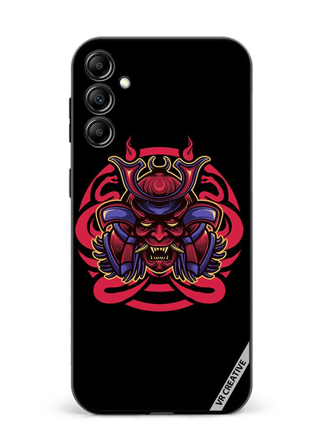 VR CREATIVE Protective Case Cover For Samsung Galaxy A14 5G/A14 Japanese Samurai Mask Design Multicolour - Image 1