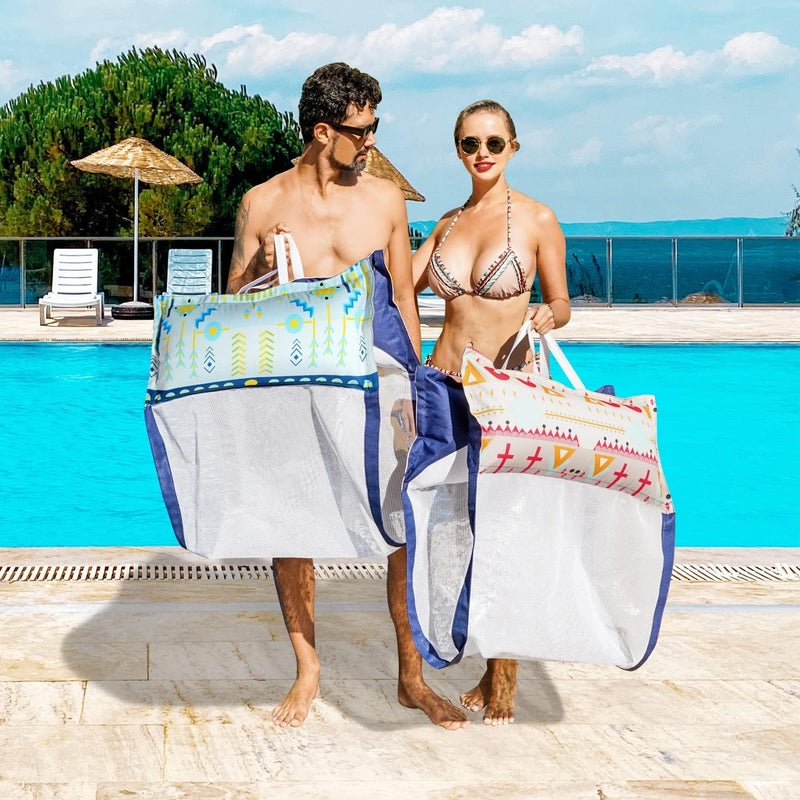 FindUWill 2 Pack XL Inflatable Pool Floats Adults - Fabric Pool Hammock Floats, Pool Floaties with Pump, 4in1(Chair, Raft, Saddle, Drifter) Hammock Floats for Adults - Image 2