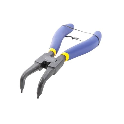 AGRICO TATA AGRICO Circlip Plier Heavy Duty Multi-purpose External Bent Nose Plier Hand Tool Multi Purpose Tool (7Inches-Grey & Blue) - Image 3