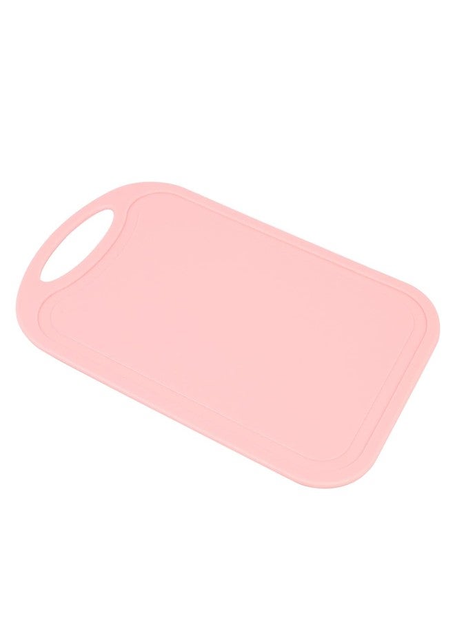 SZTLKHH Plastic Chopping Block Meat Vegetable Cutting Board Non- Anti Overflow With Hang Hole Chopping Board Pink - Image 3