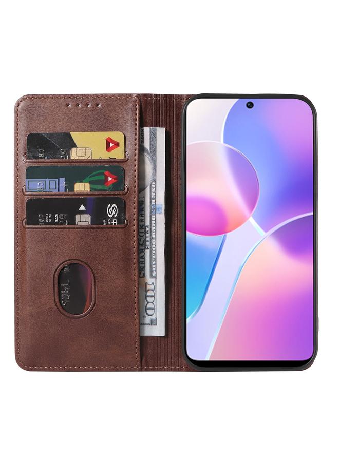 اس-توب جراب هاتف Honor 30i بغطاء مغناطيسي من الجلد - Image 3