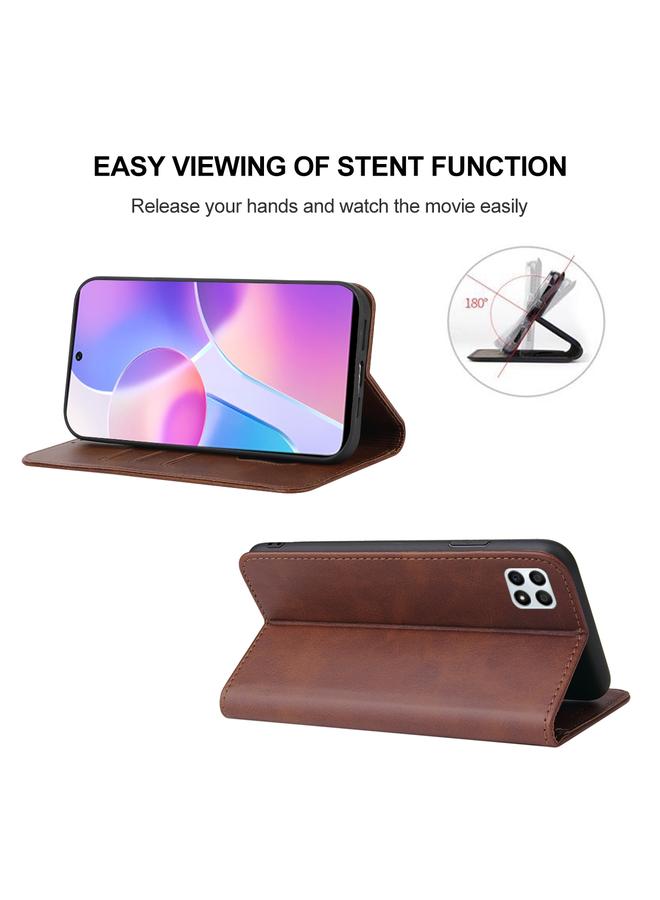 اس-توب جراب هاتف Honor 30i بغطاء مغناطيسي من الجلد - Image 4