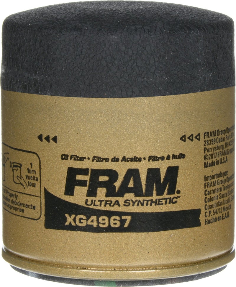 FRAM فلتر زيت المحرك البديل FRAM Ultra Synthetic XG4967 لتغيير زيت المحرك 20K ميل للزيوت الاصطناعية، فلتر زيت حماية المحرك الفاخر لموديلات السيارات المختارة - Image 2