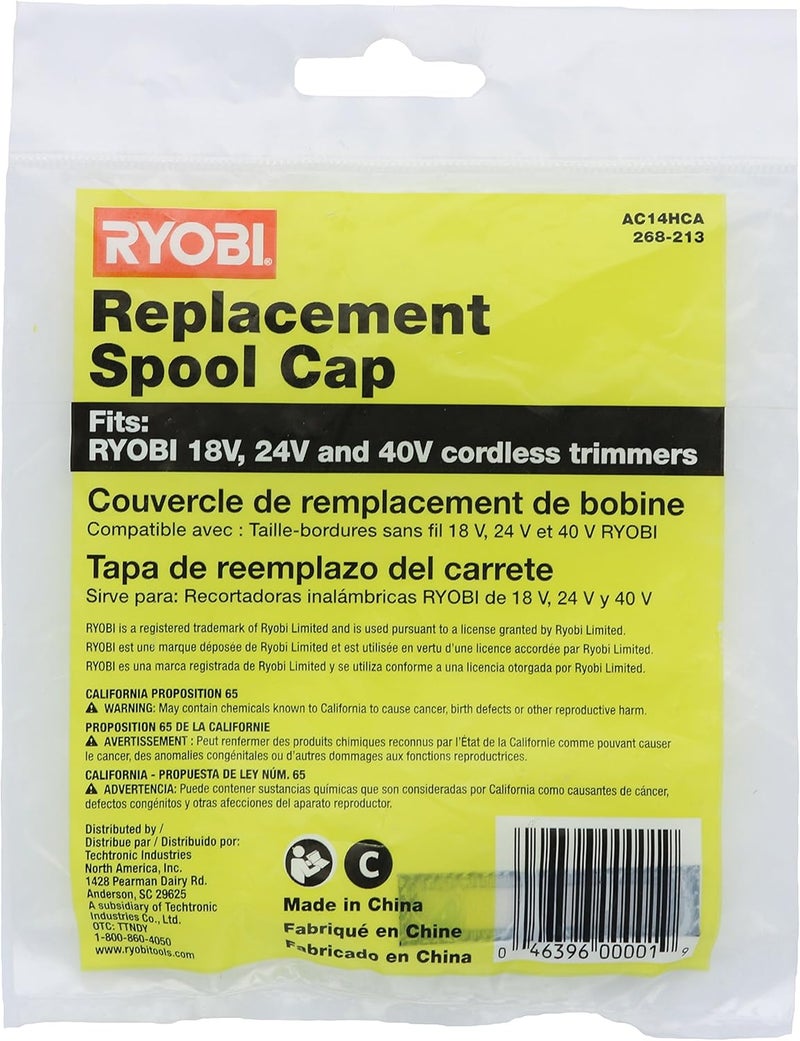 Ryobi AC14HCA Genuine OEM One+ Replacement Spool Cap for One+ 18V, 24V, 40V Cordless Trimmers - Image 5