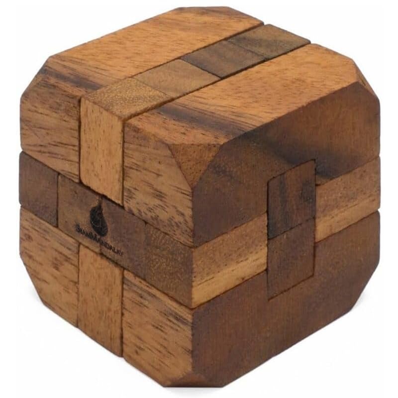 SiamMandalay Hidden Passage Wooden 3D Mechanical Puzzle for Adults Brain Teaser Game Desk Toy Handmade Interlocking Wood Puzzle Mind Teaser Logic Challenge by SiamMandalay - Image 1