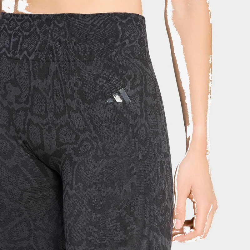 Adidas  Workout Essentials Knit Snake Full Length Leggings for Women | Best Price UAE
