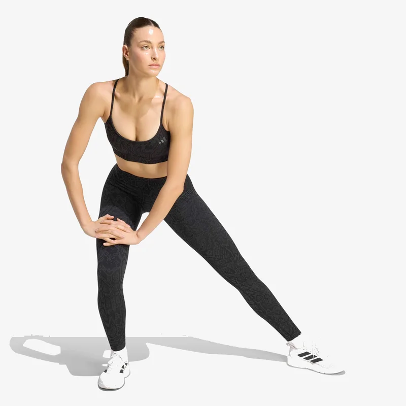 Adidas  Workout Essentials Knit Snake Full Length Leggings for Women | Best Price UAE