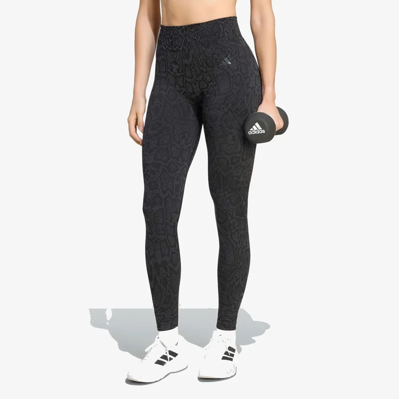 Adidas  Workout Essentials Knit Snake Full Length Leggings for Women | Best Price UAE