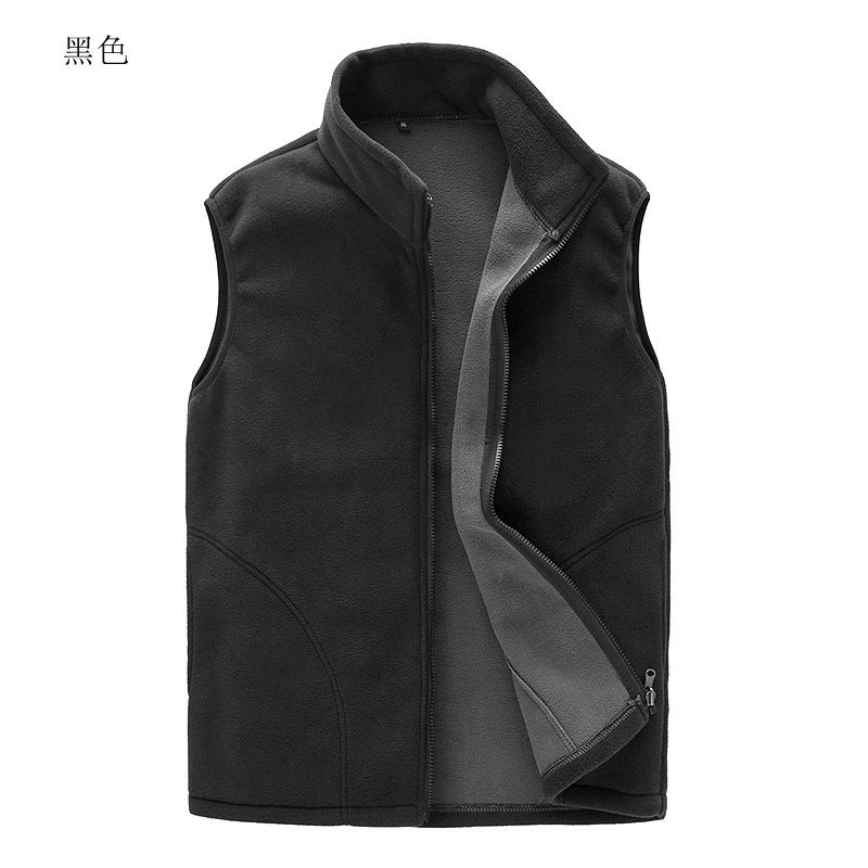 Factory Men'S And Women'S Vest Fleece Warm Fleece Vest Light Board Can Be Printed 1629 - Image 5