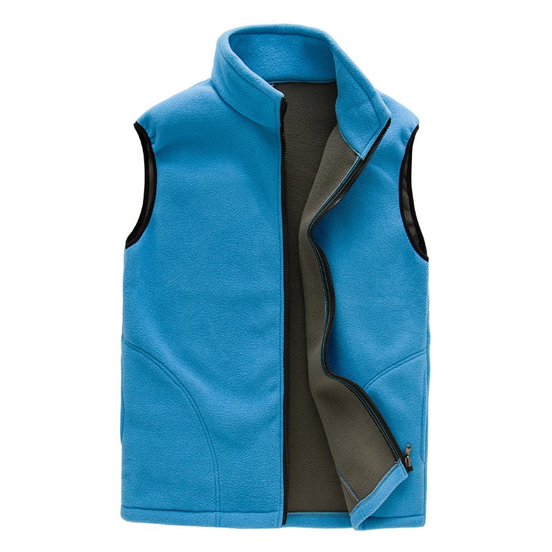 Factory Men'S And Women'S Vest Fleece Warm Fleece Vest Light Board Can Be Printed 1629 - Image 1