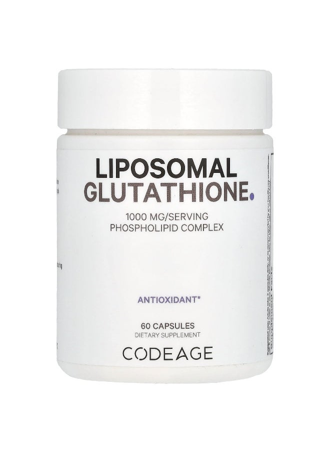 Codeage Codeage, Liposomal Glutathione, 1,000 mg, 60 Capsules (500 mg per Capsule) 