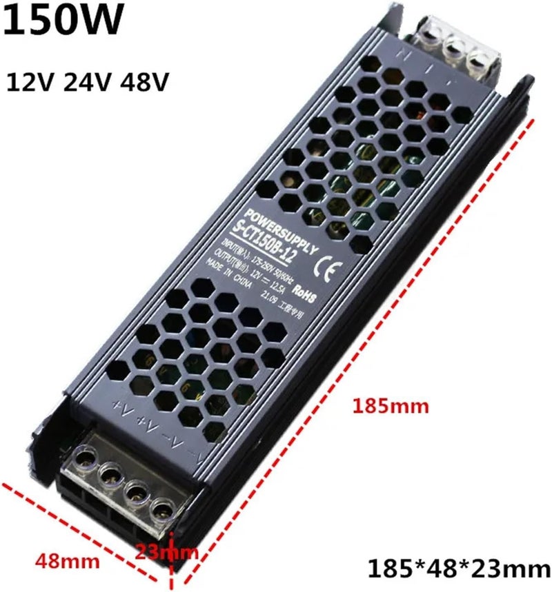 150W 12V/24V/48V LED Strip Power Supply for Lighting Engineering Power Supply Decoration Engineering S-CT150B(24V_150W) - Image 2