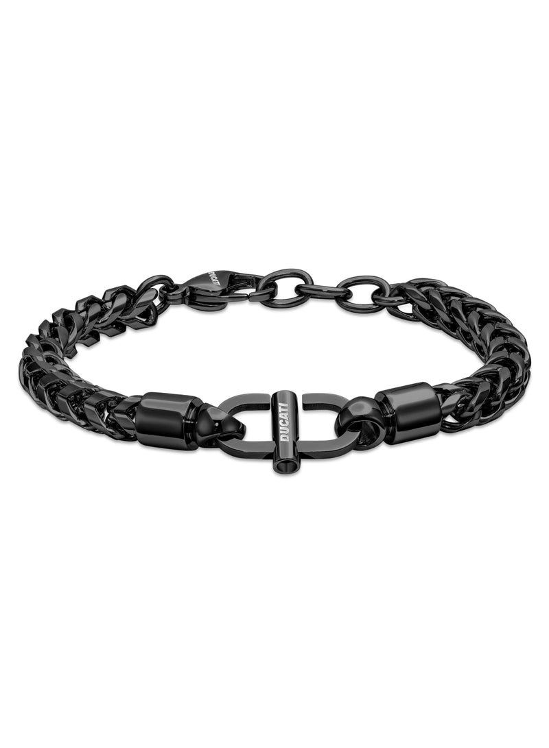 Ducati Corse Tuono Black Stainless Steel Chain Bracelet for Men 210mm - Image 1