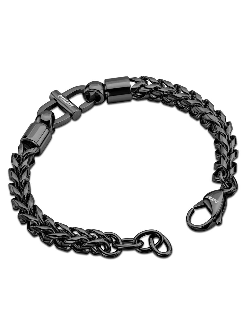 Ducati Corse Tuono Black Stainless Steel Chain Bracelet for Men 210mm - Image 2