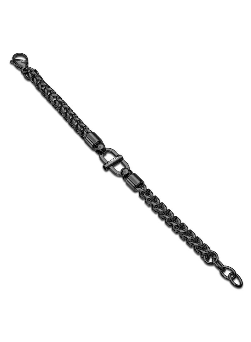 Ducati Corse Tuono Black Stainless Steel Gents Bracelet with Lobster Claw Closure210 mm