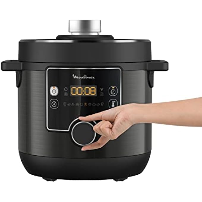 Moulinex Electrical Pressure Cooker  Turbo Cuisine Electric Cooker  76 Litre  1200 Watts  Black  2 Years Warranty  Ce777827 - Image 3