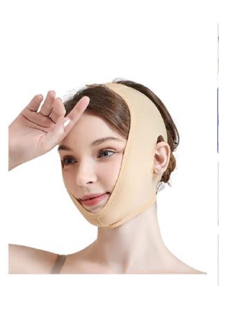 Generic - Reusable Face and Chin Lifter to Improve the Appearance of Your Face and Neck This lifter is reusable, making it a practical and economical product. Beige - Image 1