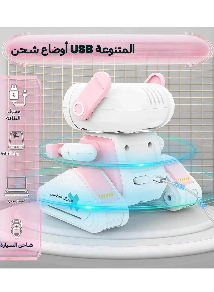 general New Remote Control Robot Toys Children's Sound and Light Dancing Electric Robots Girls Boys Toys Educational Interactive Toys (Pink) - Image 2