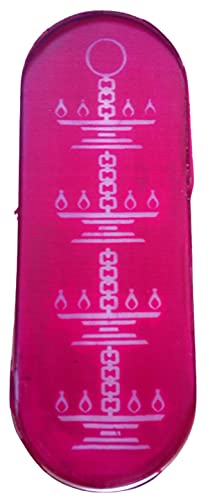 Oramsa Ready to use 3 Assorted Oval Shape Draw Border Design Net Rangoli Stencil (33x12cm) - Image 3