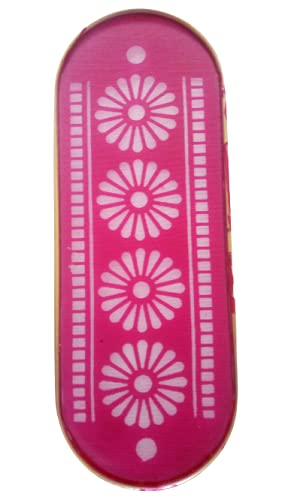 Oramsa Ready to use 3 Assorted Oval Shape Draw Border Design Net Rangoli Stencil (33x12cm) - Image 2