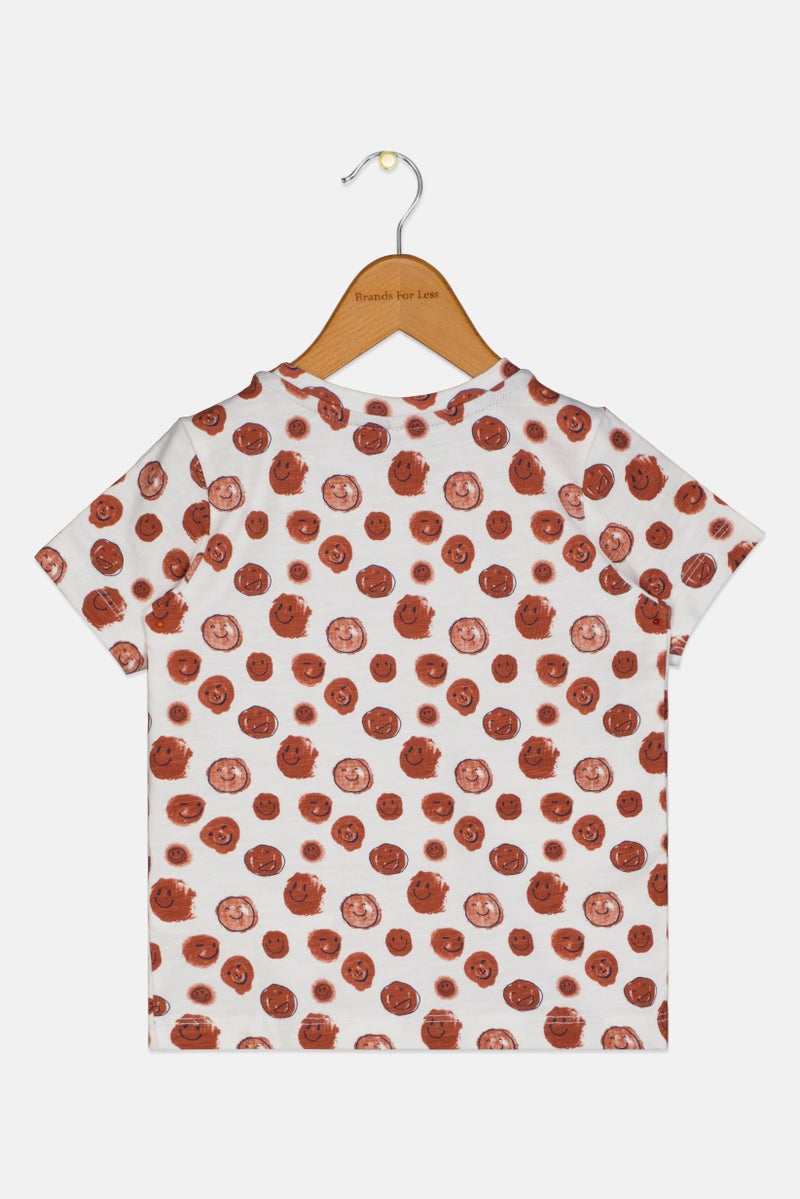 NAME IT Toddlers Boy Short Sleeve Graphic Print Top, Multicolor - Image 2