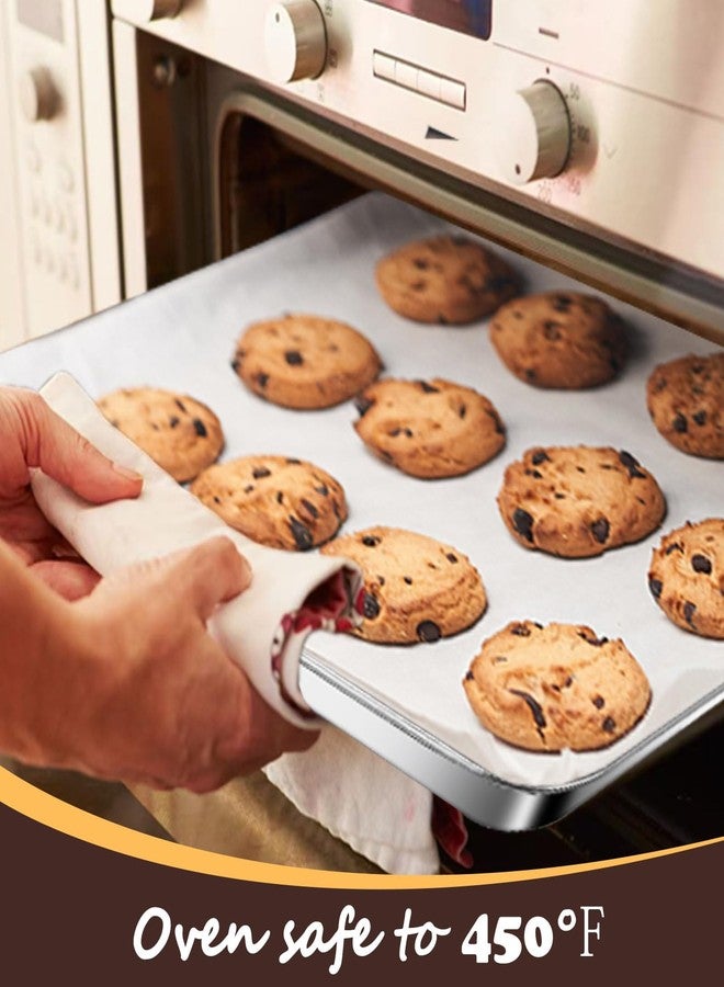 GIUOIDUO stainless steel baking tray Bakeware for Even Baking - USA Made Cookie Sheet Pan, Oven-Safe Essential （2 Sheets + 2 Racks） 12 X 10 X 1inch - Image 4