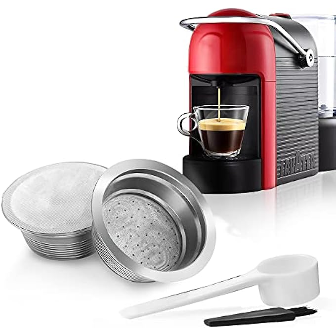 Haofy 304 Stainless Steel Reusable Coffee Capsule Strong And Smooth Taste Pods With Aluminum Foil For A Modo Mio Coffee Capsule Filter - Image 2