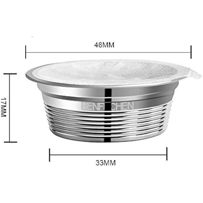 Haofy 304 Stainless Steel Reusable Coffee Capsule Strong And Smooth Taste Pods With Aluminum Foil For A Modo Mio Coffee Capsule Filter - Image 3