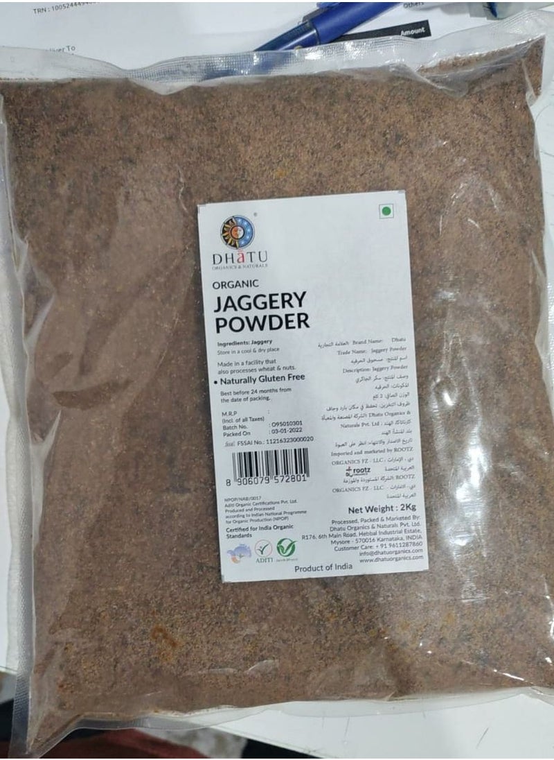 ROOTZ ORGANICS - Organic Jaggery Powder 2kg - Image 1