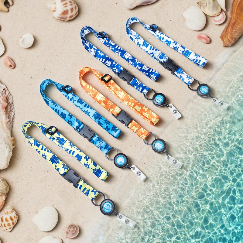 MNGARISTA Cruise Lanyard for Ship Cards,Adjustable Lanyard with Id Holder,Detachable Lanyards for Cruises Ship Cards with Waterproof Id Badge Holders,Cruise Essentials,5 Pack Sea Turtle - Image 5