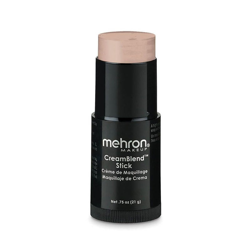Mehron Makeup CreamBlend Stick Face Paint Body Paint Foundation Cream Makeup Body Paint Stick Perfect for Halloween 75 oz 21 g Light Medium Olive