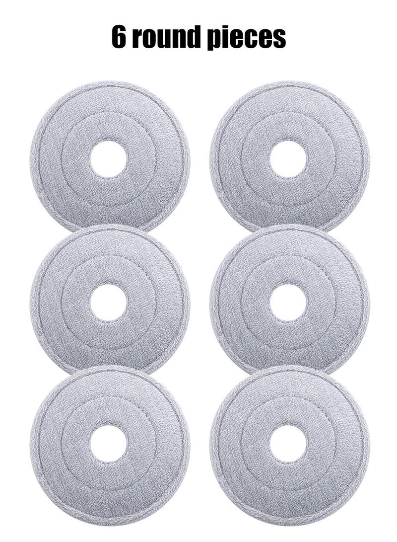 Mop Cloth Replacement Parts 6 Round Pieces - Image 1