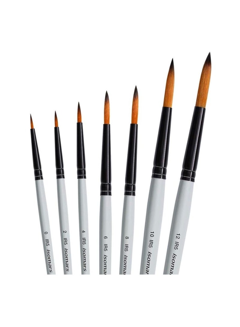 Isomers Isomars Artist Wooden Easel 18" with Round Brush Set of 7 & Canvas Boards - 8"x10", 10"x12" - Image 4