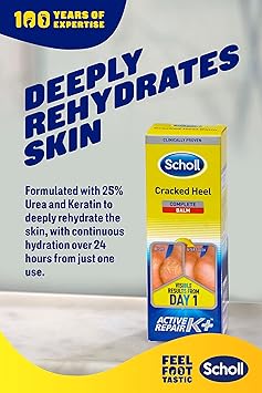 Scholl Cracked Heel Complete Cream with Repair K 60ml Moisturising Treatment Cream for Cracked Heels and Dry Skin with Keratin 1 x 60 ml - Image 5