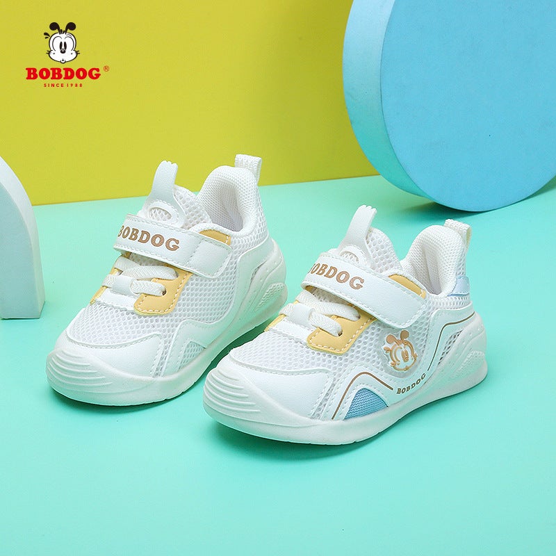 Babdou Toddler Shoes Spring New 1-3 Years Old 2 Infant Anti-Kick Single Shoes Female Baby Double Mesh Breathable Boy - Image 2