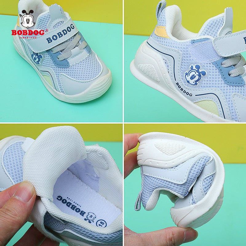 Babdou Toddler Shoes Spring New 1-3 Years Old 2 Infant Anti-Kick Single Shoes Female Baby Double Mesh Breathable Boy - Image 4