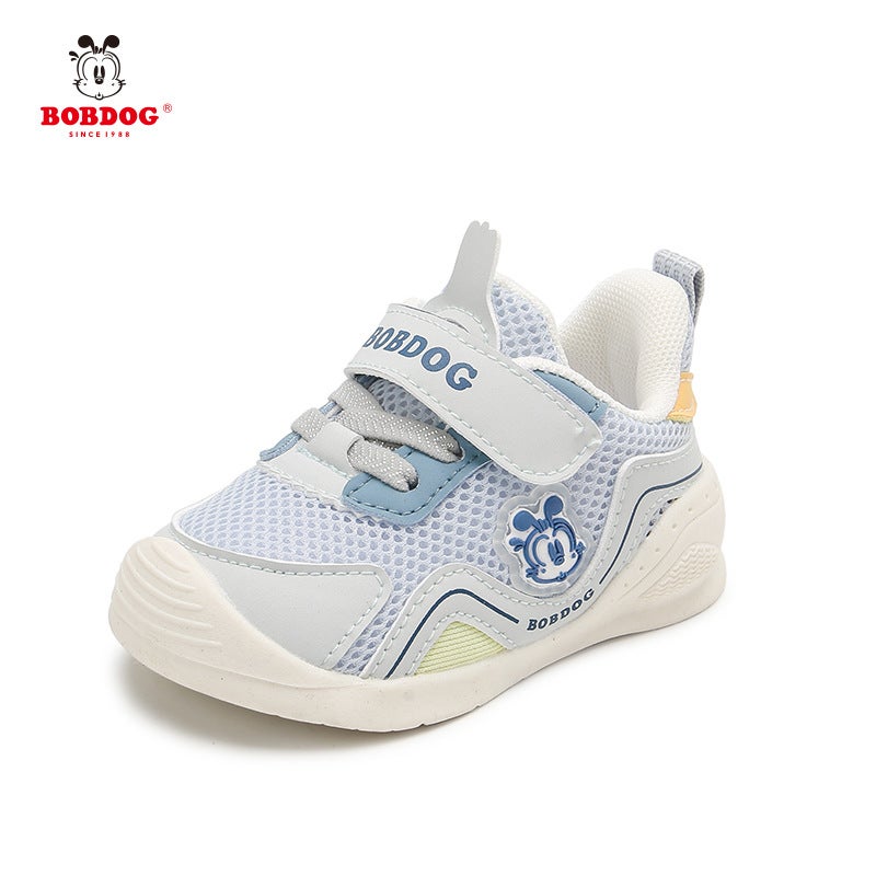 Babdou Toddler Shoes Spring New 1-3 Years Old 2 Infant Anti-Kick Single Shoes Female Baby Double Mesh Breathable Boy - Image 1