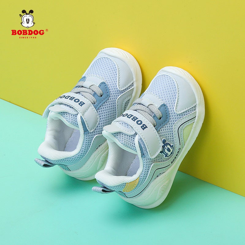 Babdou Toddler Shoes Spring New 1-3 Years Old 2 Infant Anti-Kick Single Shoes Female Baby Double Mesh Breathable Boy - Image 3
