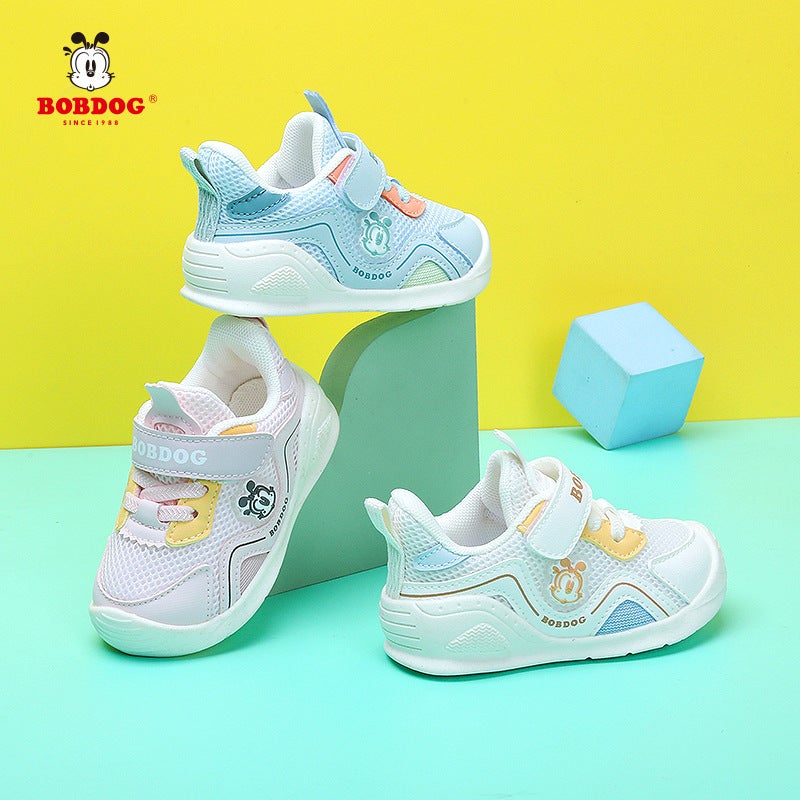 Babdou Toddler Shoes Spring New 1-3 Years Old 2 Infant Anti-Kick Single Shoes Female Baby Double Mesh Breathable Boy - Image 5