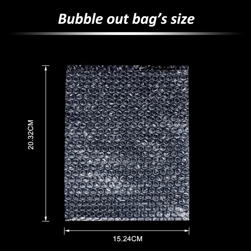 High-PQ Bubble Pouches Wrap, Clear Not Self-Seal Bubble Out Bags with Double Walled Cushioning, Ideal for Packing, Shipping, Storage, Moving (50PCS-6x8Inches) - Image 2