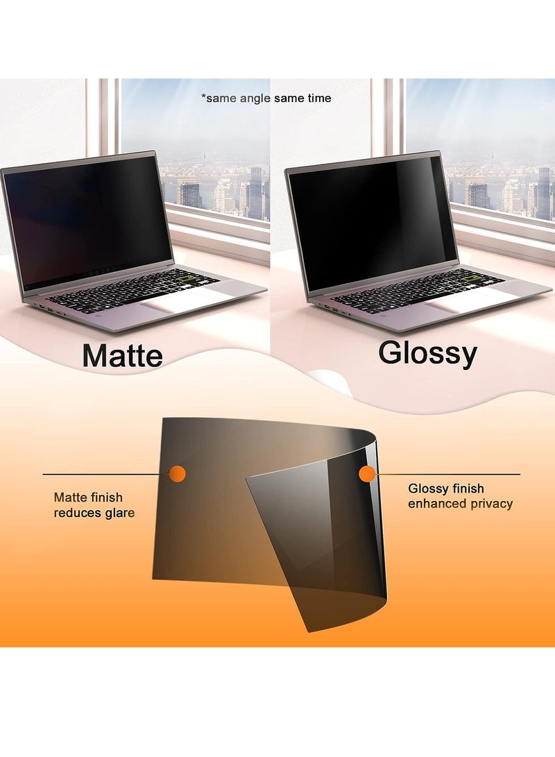 14 Inch Privacy Screen for Laptop 16:9 Widescreen Display, Easy On/Off Privacy Filter, Anti-Blue Light Anti-Glare for Eye Protect, Screen Protector Compatible with Lenovo HP Dell Asus Chromebook - Image 4