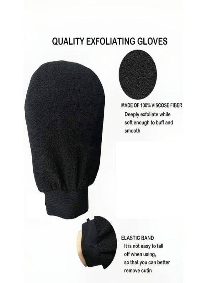 Exfoliating Glove for Body, Deep Exfoliating Mitt for Dead Skin Removal, Moroccan Bath Exfoliating Gloves for Shower or Bath, Reusable Body Scrub Glove for Smooth Skin (5 Count) - Image 2