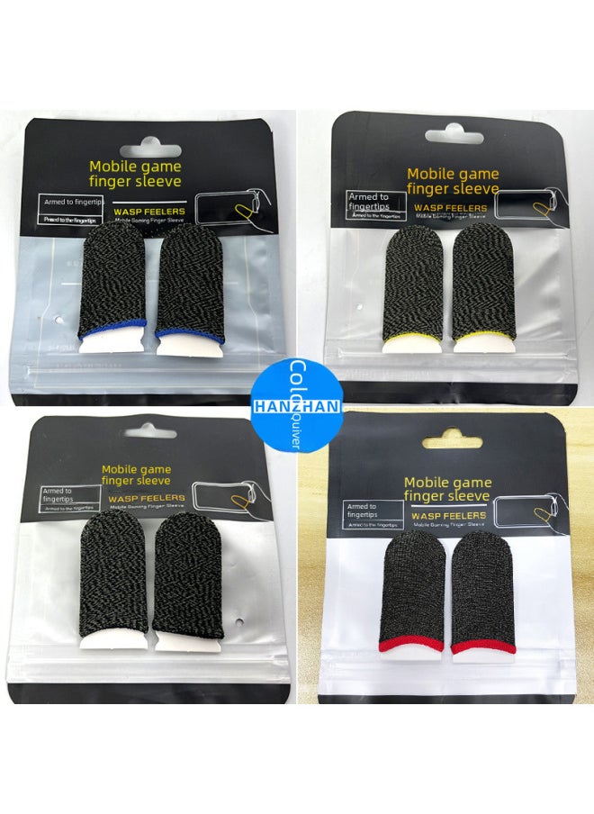 Generic Popular Game Finger Set Ultra-thin Mobile Game Non-slip Sweat-proof E-sports Finger Set King Walking Artifact Chicken Finger Set-Product Color:10 PCs Carbon Fiber 】  - Image 2