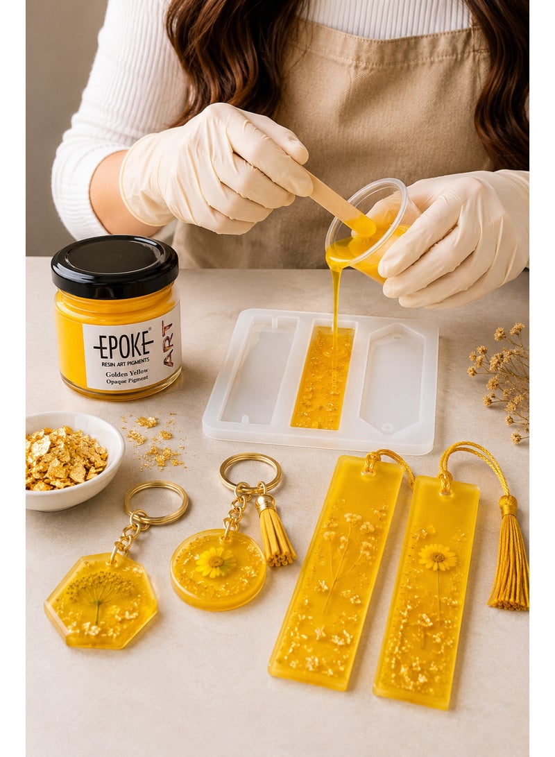 EPOKE Resin Pigment Yellow (Opaque) - Mini Pigment Paste -25g For Resin Art - Image 2